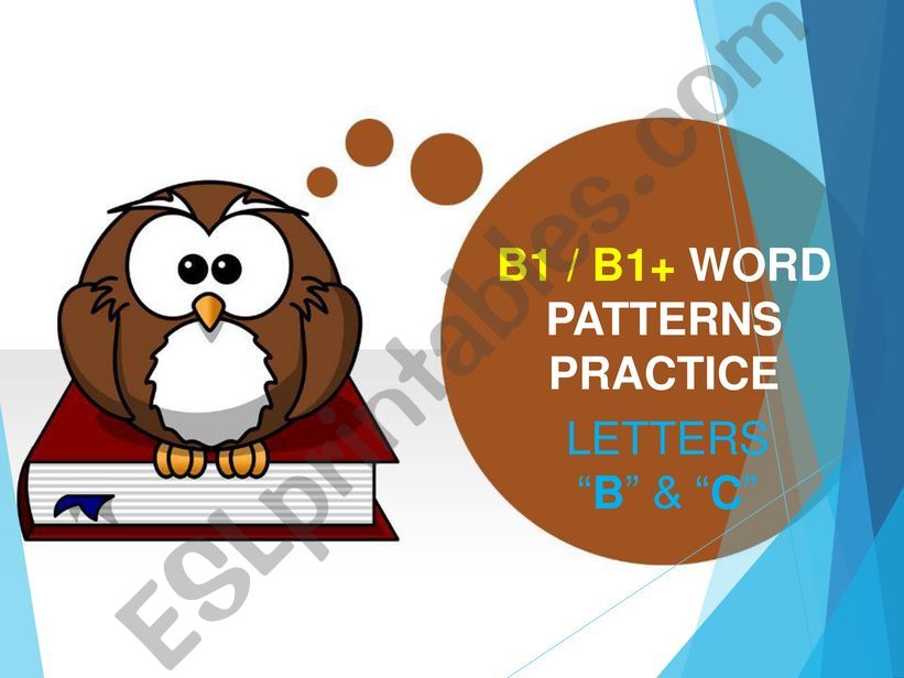 B1 / B1+ WORD PATTERNS PRACTICE [LETTERS 
